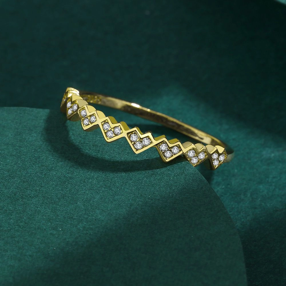 Wholesale Sterling Silver 14K Gold Plated Love Ring