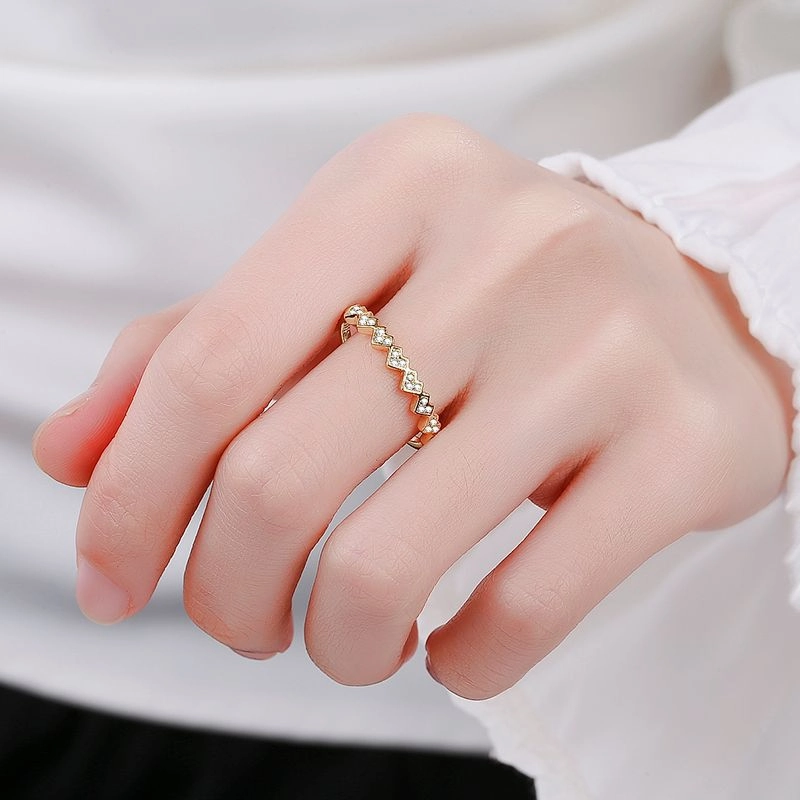 Wholesale Sterling Silver 14K Gold Plated Love Ring