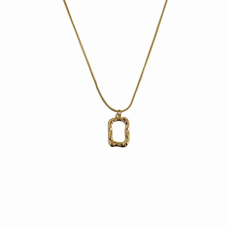 Wholesale sterling silver double layer necklace women's simple style sweater clavicle chain