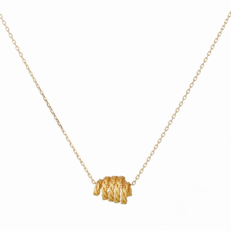 Wholesale Sterling Silver Geometric Sun Collarbone Chain Necklace