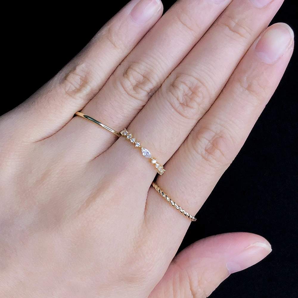 Wholesale Sterling Silver Gold Plated Ring