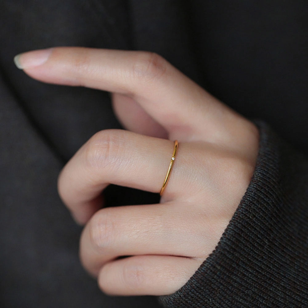 Wholesale Sterling Silver Gold Plated Ring