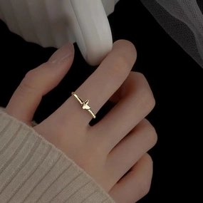 Wholesale Sterling Silver Gold Plated Small Butterfly Ring