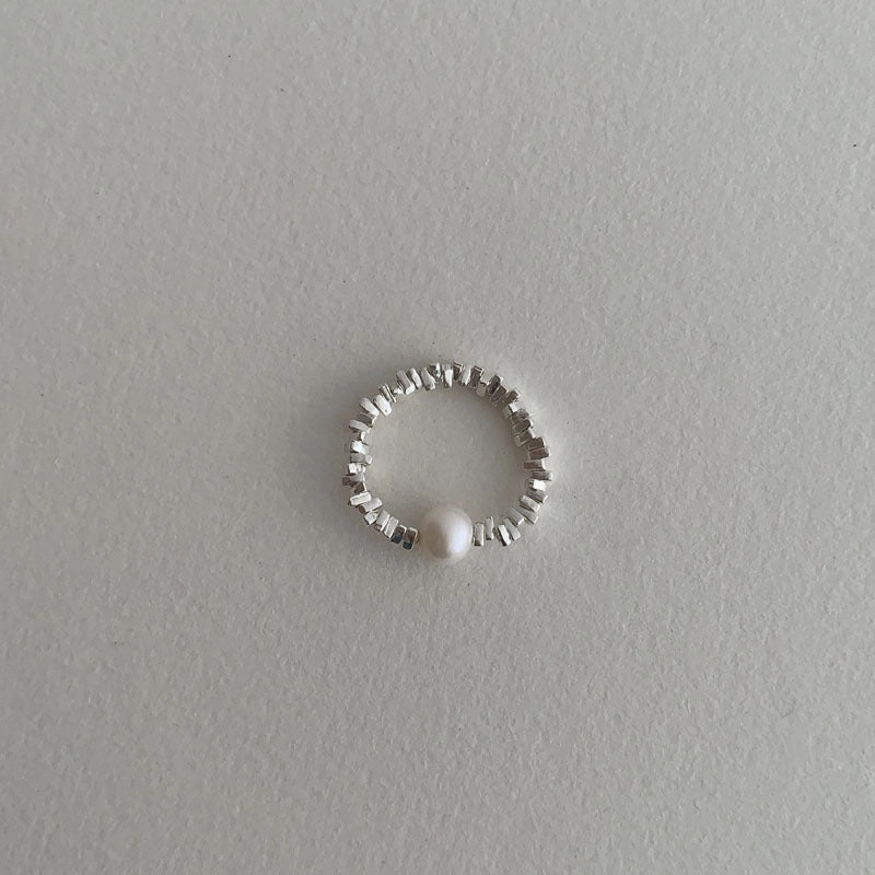 Wholesale Sterling Silver Gravel Beaded Rings