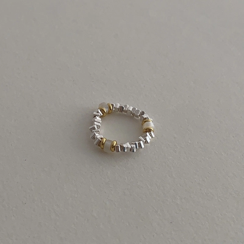 Wholesale Sterling Silver Gravel Beaded Rings