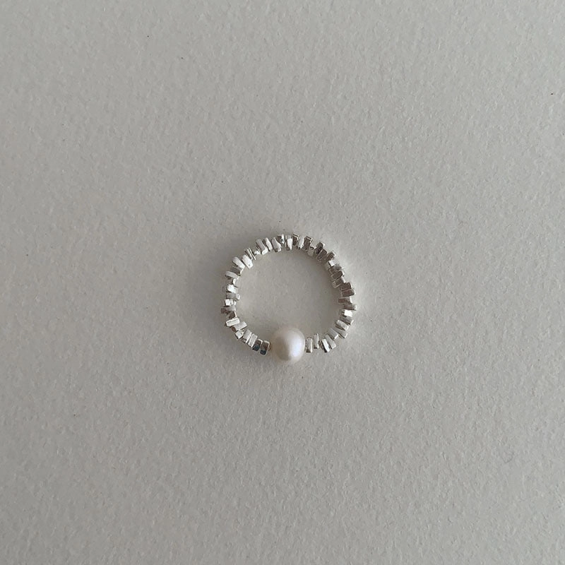 Wholesale Sterling Silver Gravel Beaded Rings