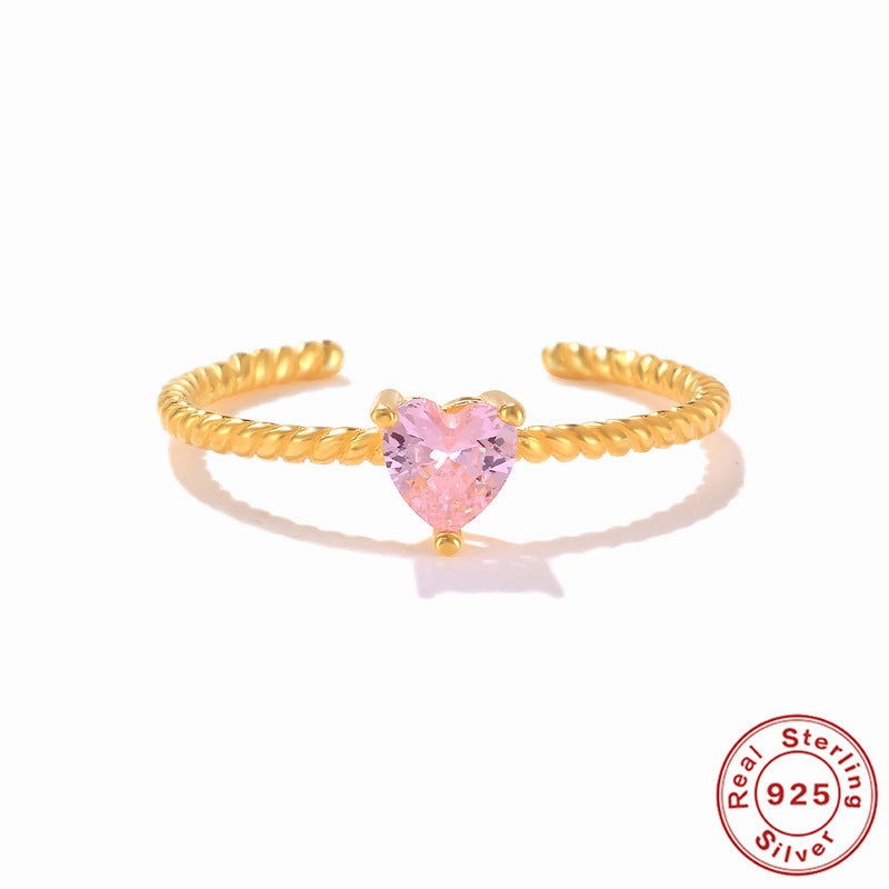 Wholesale Sterling Silver Heart Flower Rings