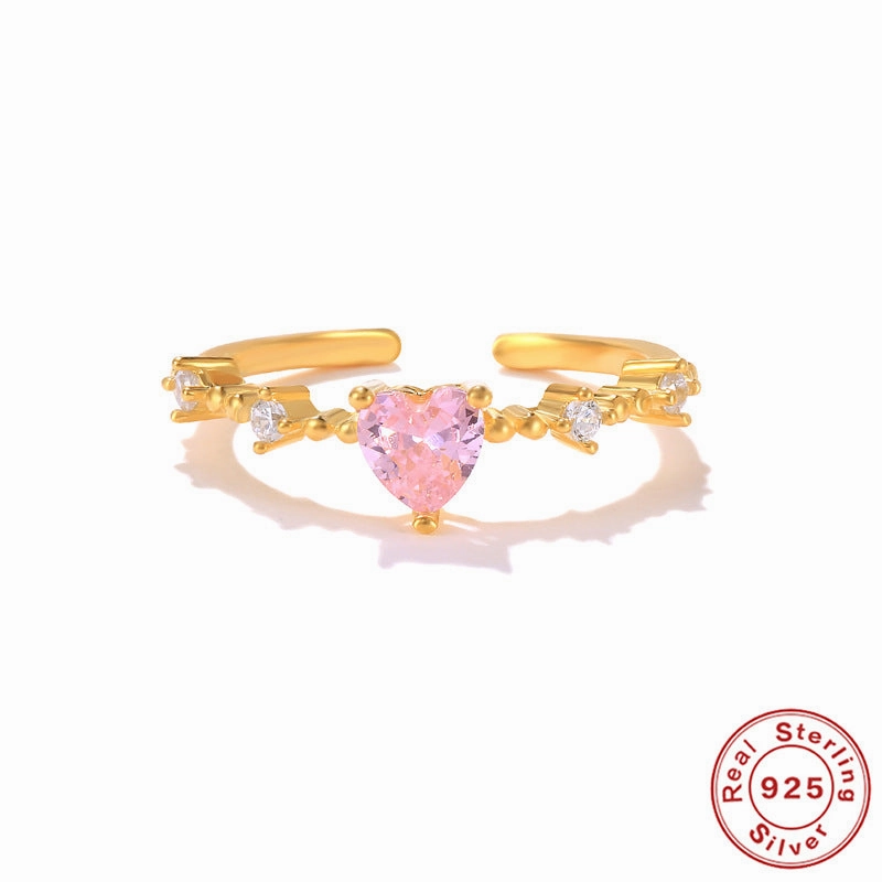 Wholesale Sterling Silver Heart Flower Rings