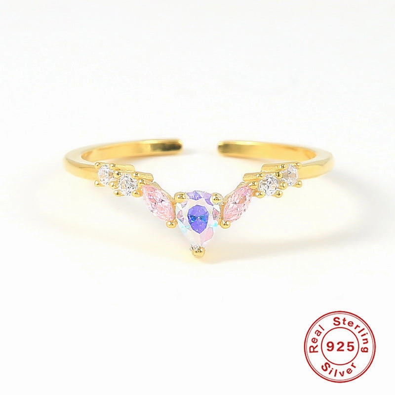 Wholesale Sterling Silver Heart Flower Rings