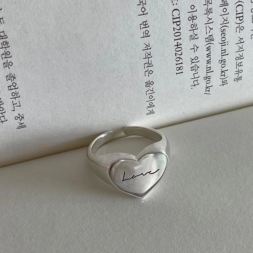 Wholesale Sterling Silver Letter Love Ring
