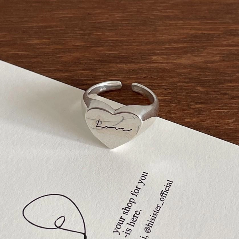Wholesale Sterling Silver Letter Love Ring