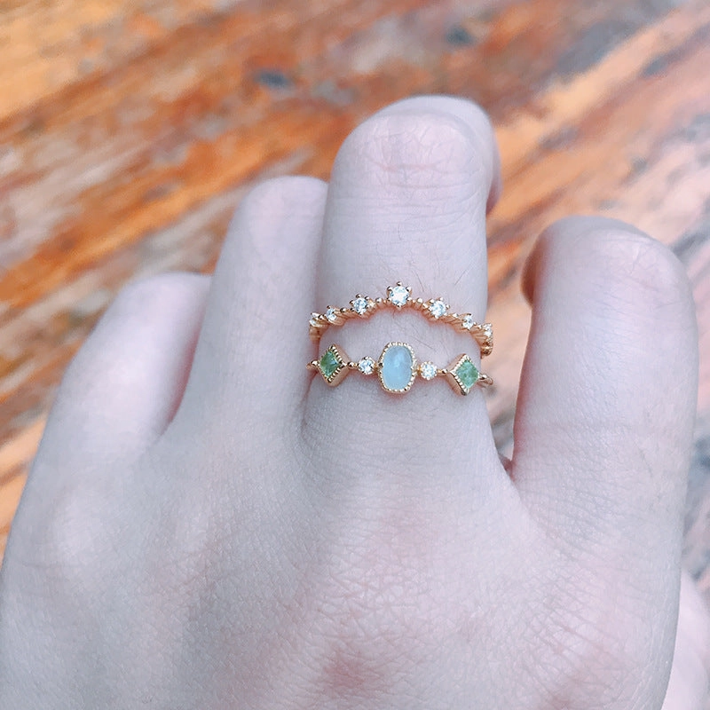 Wholesale Sterling Silver Natural Aquamarine Ring