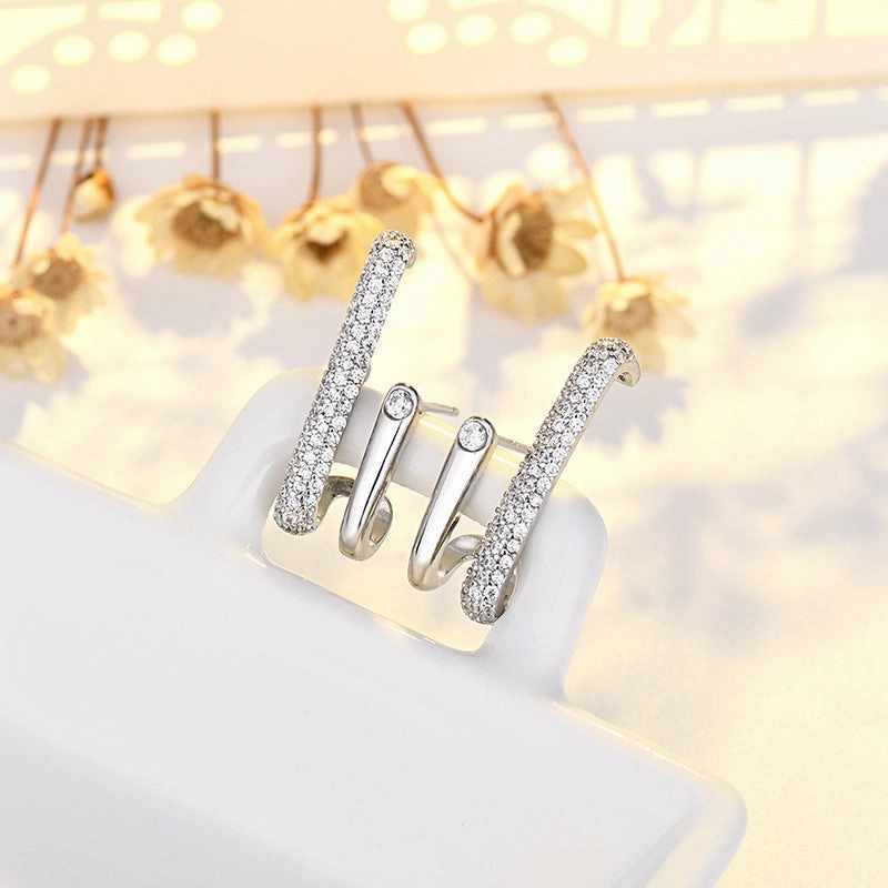 Wholesale Sterling Silver Needle Gold Copper Stud Earrings