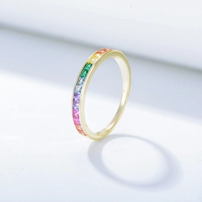 Wholesale Sterling Silver Square Zirconia Rings