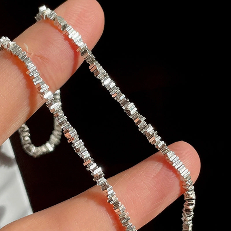 Wholesale sterling silver titanium steel creative sweater chain necklace