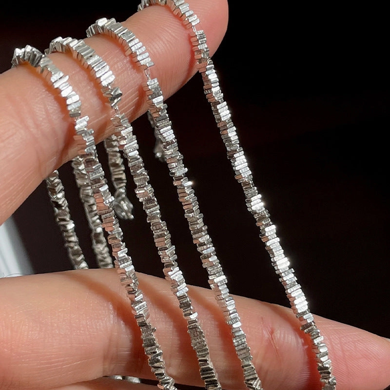 Wholesale sterling silver titanium steel creative sweater chain necklace
