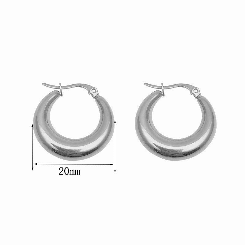 Wholesale Sterling Silver Waterdrop Oval Earrings OLY-ES-EXE002