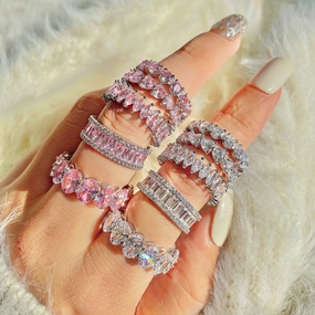 Wholesale Sterling Silver Zircon Ring