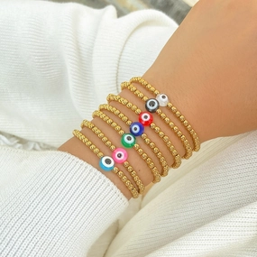 Wholesale Stretch Beaded Plastic Bracelet