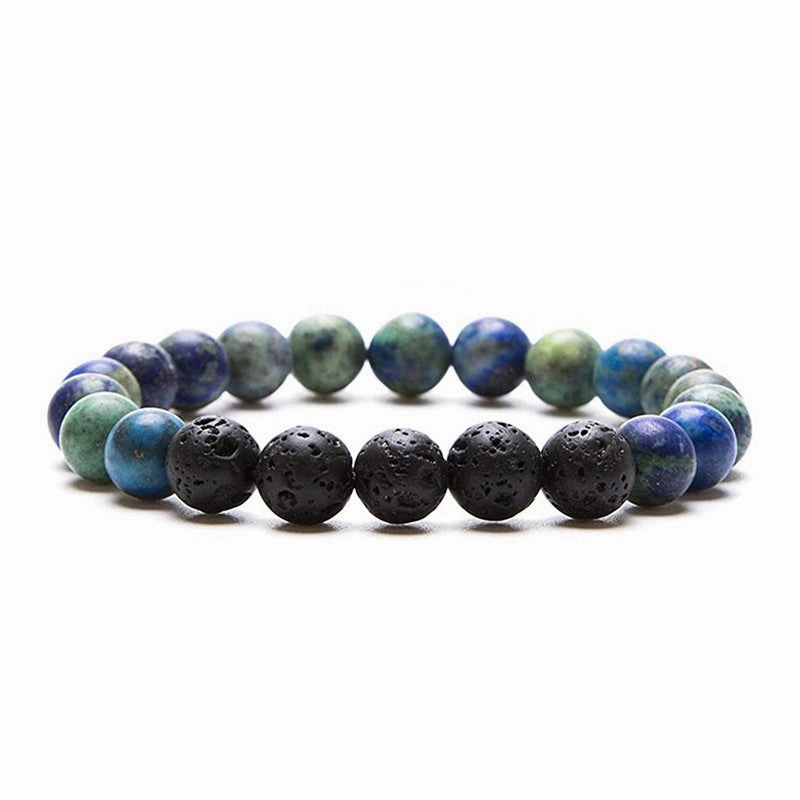 Wholesale Stretch Volcanic Stone Natural Stone Beaded Bracelet