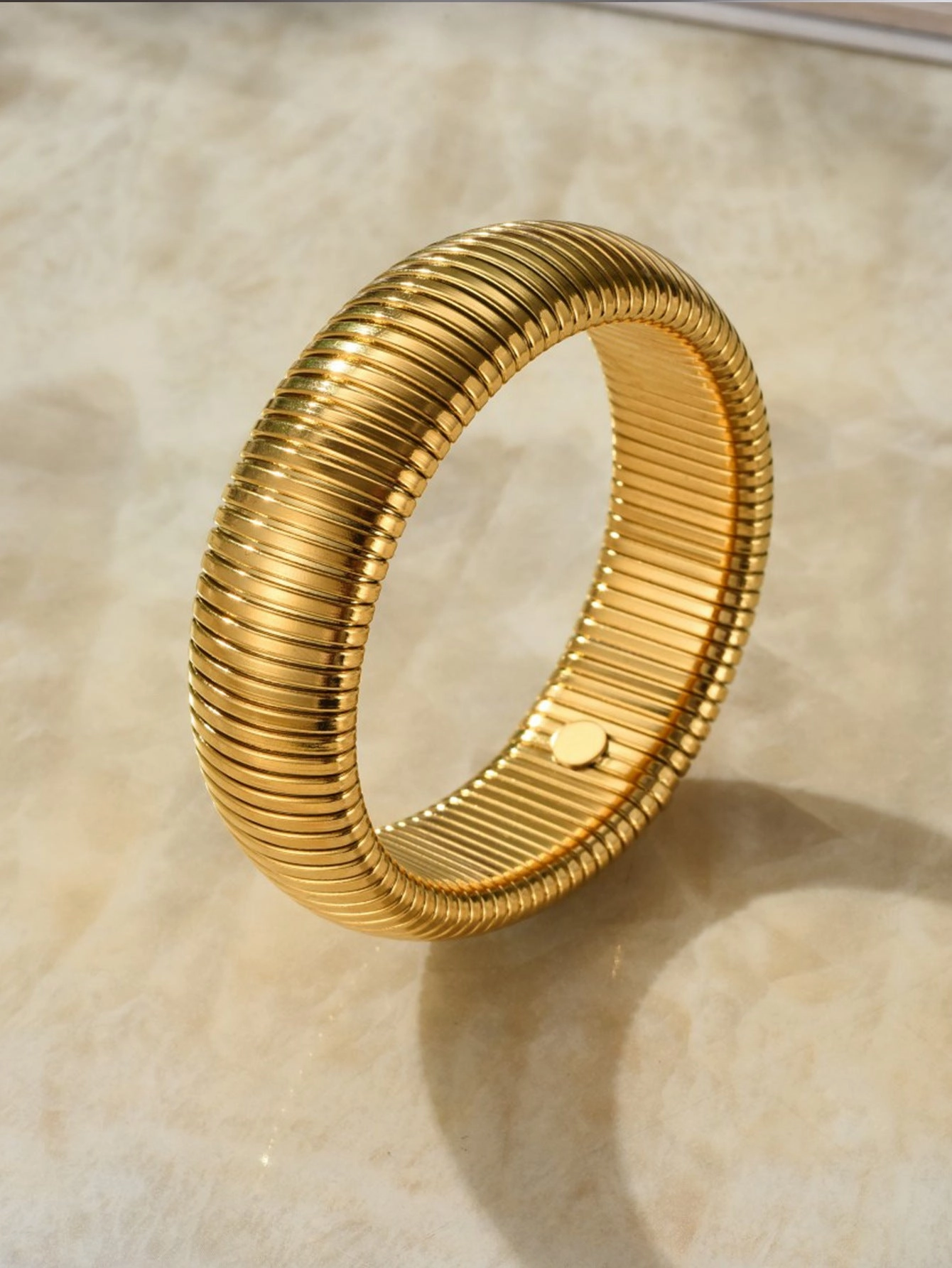 Wholesale Stretch Wide Titanium Steel Bracelet