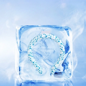 Wholesale Summer Cooling Ice Ring Children Hanging Neck PVC Ice Ring