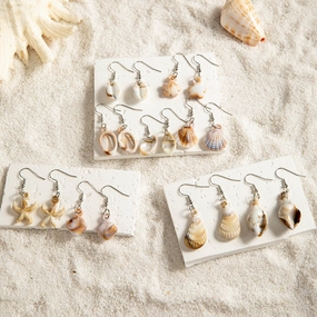 Wholesale Summer irregular acrylic starfish earrings