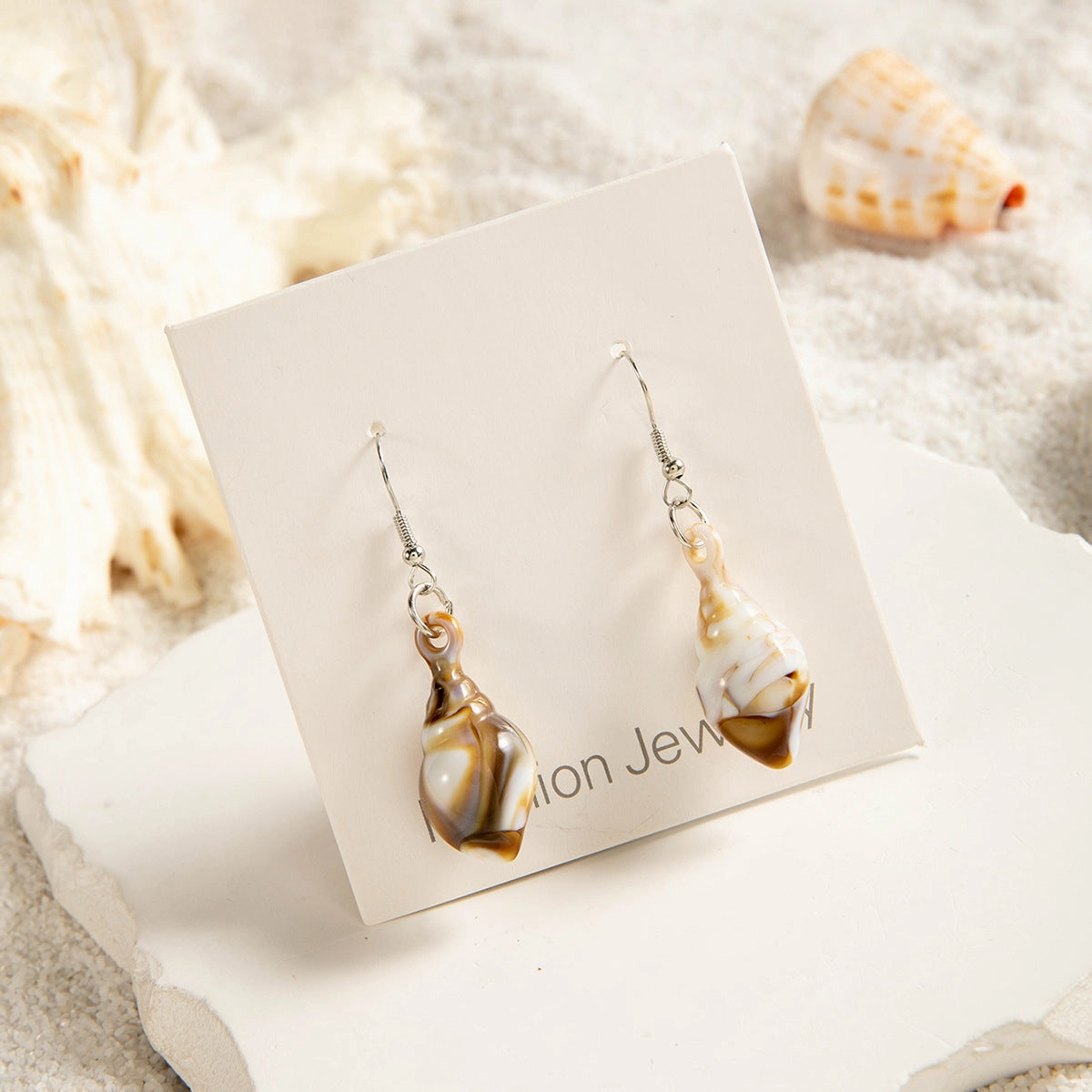 Wholesale Summer irregular acrylic starfish earrings
