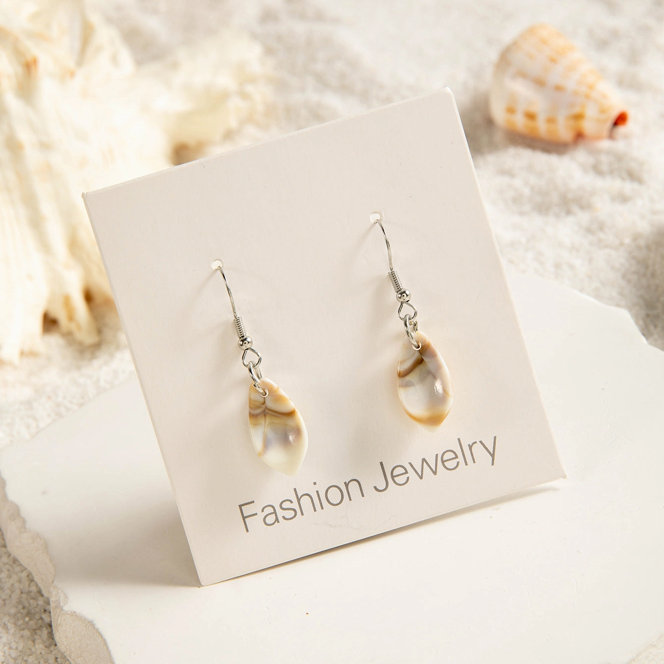 Wholesale Summer irregular acrylic starfish earrings