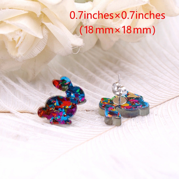 Wholesale Summer New Easter Egg Bunny Cute Cartoon Earrings