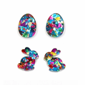 Wholesale Summer New Easter Egg Bunny Cute Cartoon Earrings
