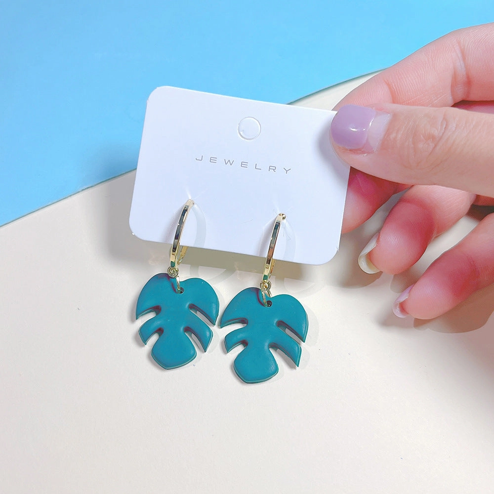 Wholesale Summer Soft Pottery Tropical Fruit Pineapple Earrings