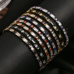 Wholesale Summer Zircon Copper Bracelet