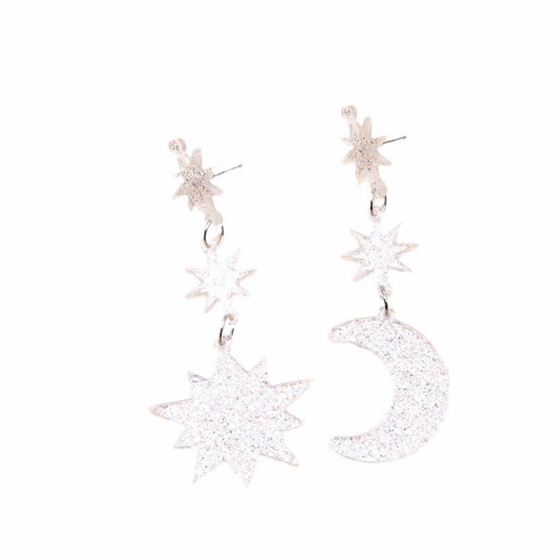 Wholesale Sun Moon Series Acrylic Earrings