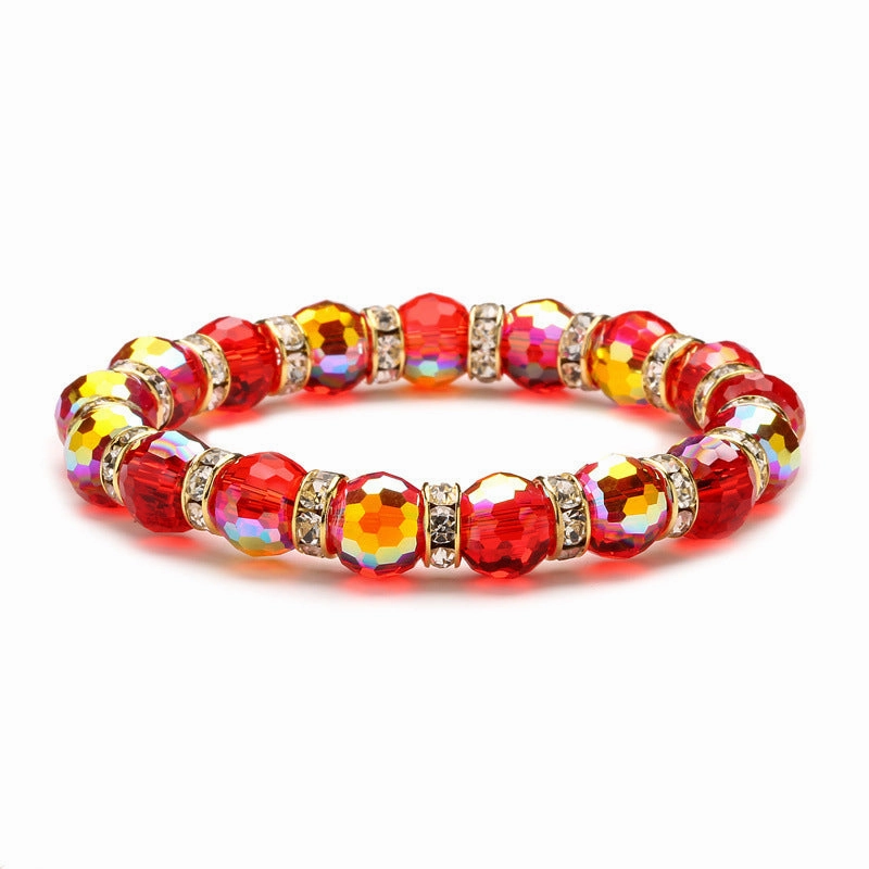 Wholesale Super Flash Colorful Glass Bracelet