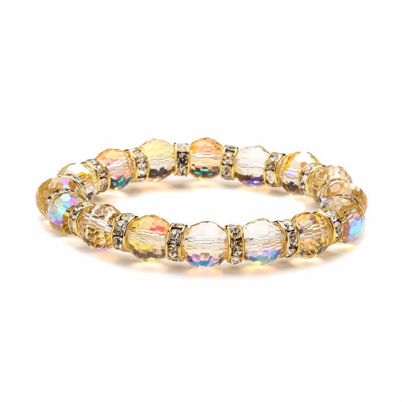 Wholesale Super Flash Colorful Glass Bracelet