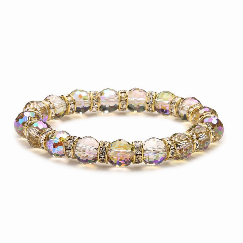 Wholesale Super Flash Colorful Glass Bracelet