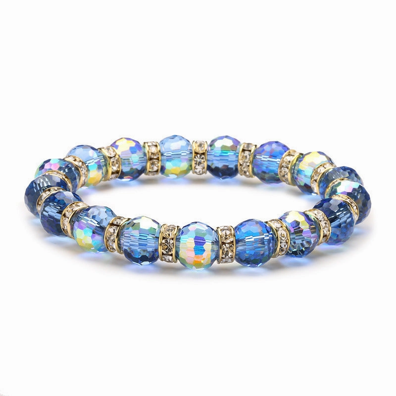 Wholesale Super Flash Colorful Glass Bracelet