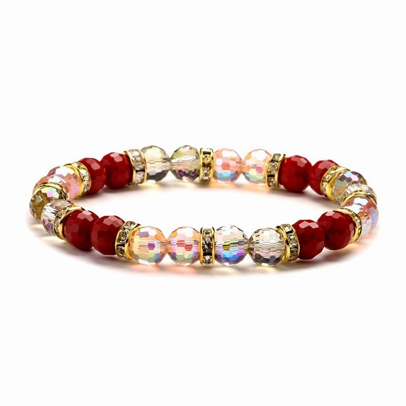Wholesale Super Flash Colorful Glass Bracelet