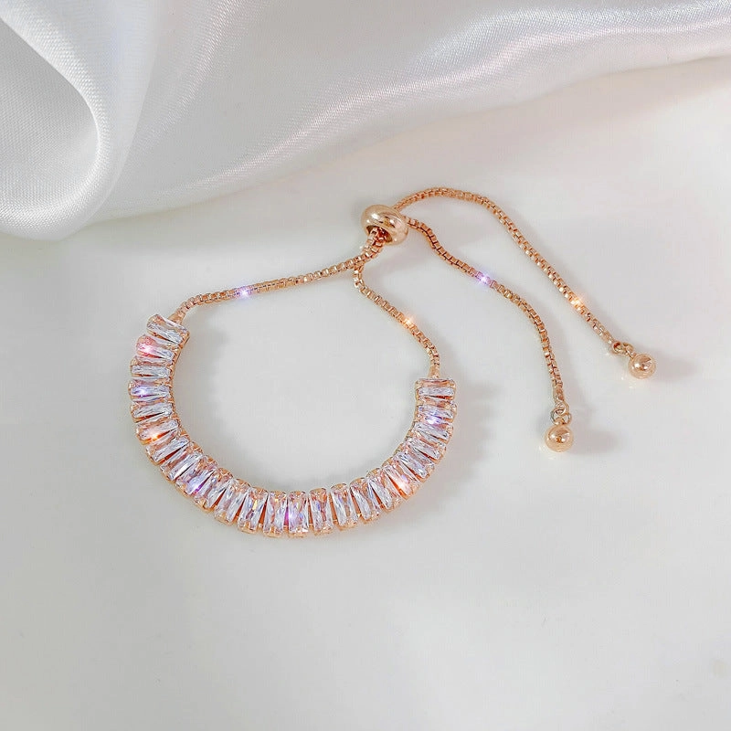 Wholesale Super Shiny Light Luxury Zircon Bracelet