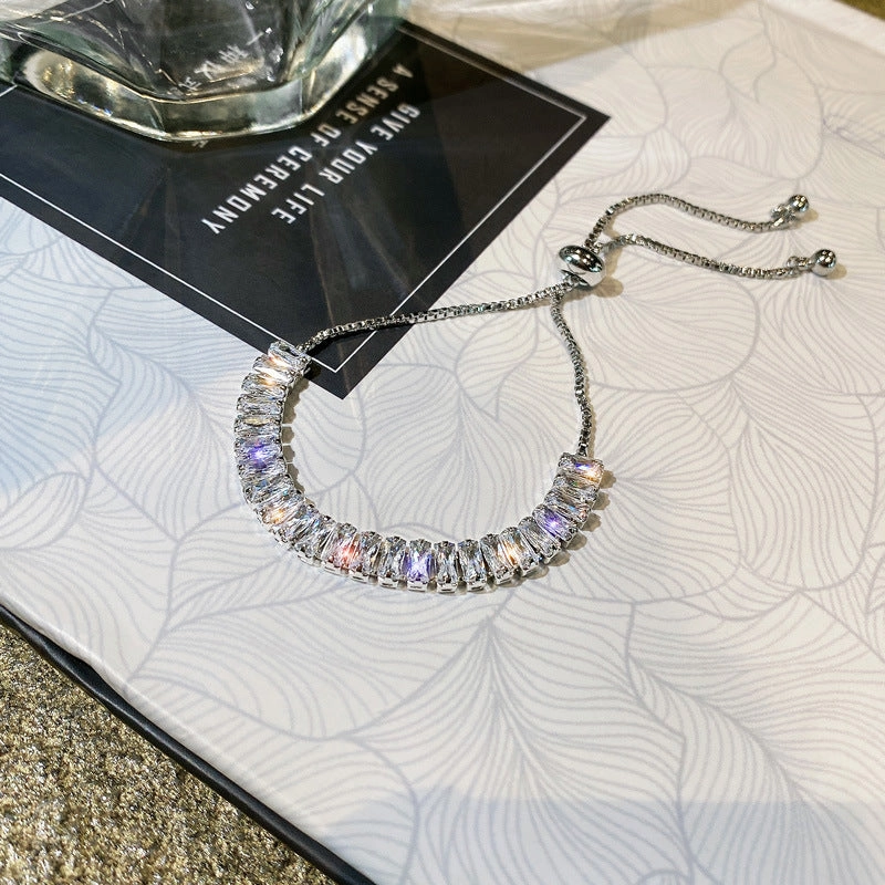 Wholesale Super Shiny Light Luxury Zircon Bracelet