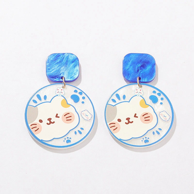 Wholesale Sweet Bow Tie Acrylic Earrings