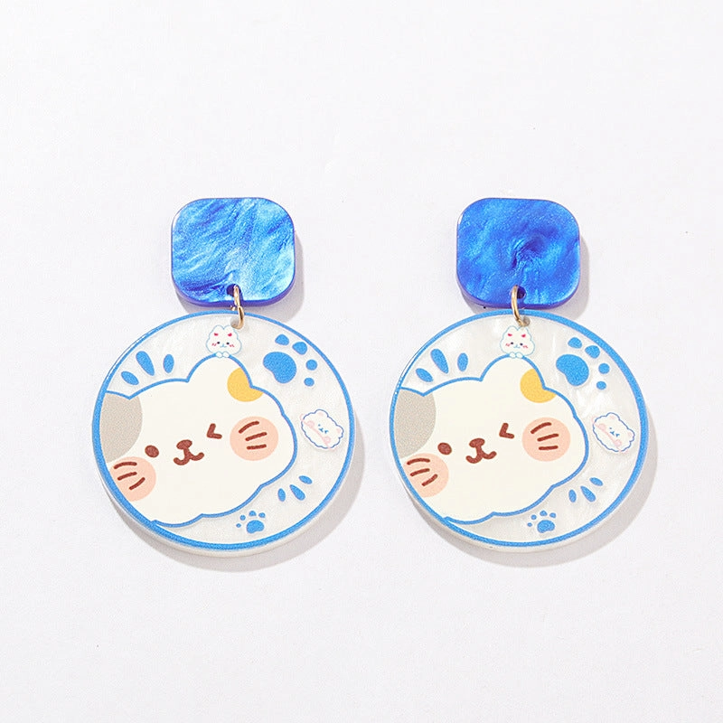 Wholesale Sweet Bow Tie Acrylic Earrings