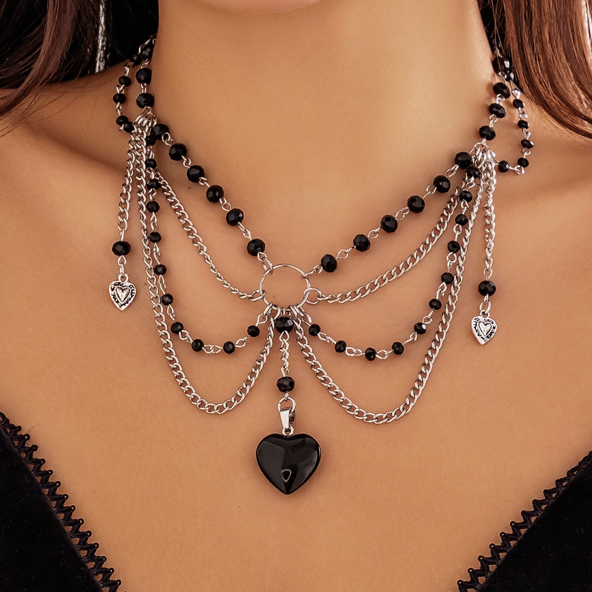 Wholesale Sweet Design Feeling Pearl Sweet Cool Y2K Butterfly Alloy Necklace