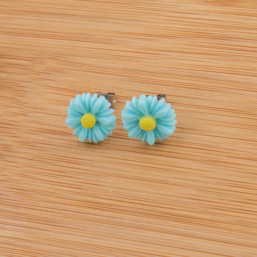 Wholesale sweet Korean style small daisy sunflower earrings