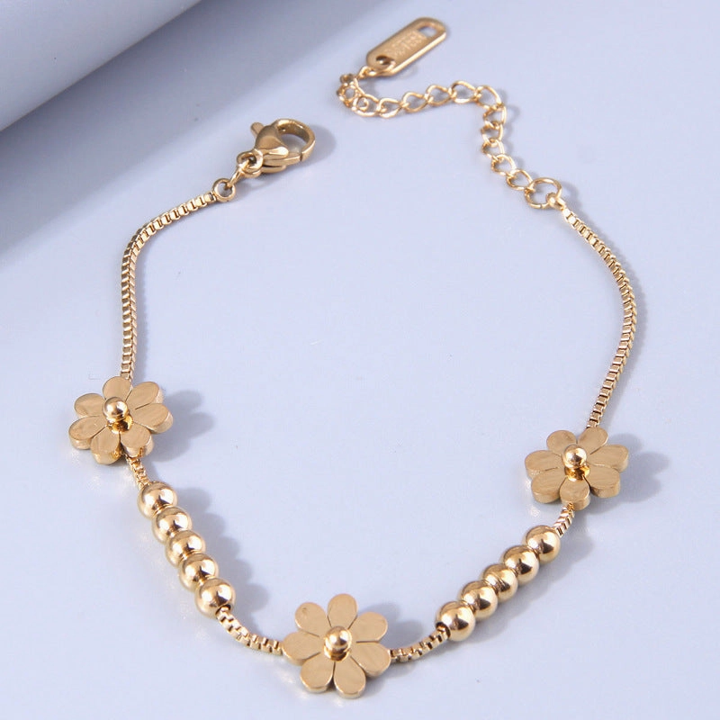 Wholesale Sweet Star Moon Titanium Steel Bracelet