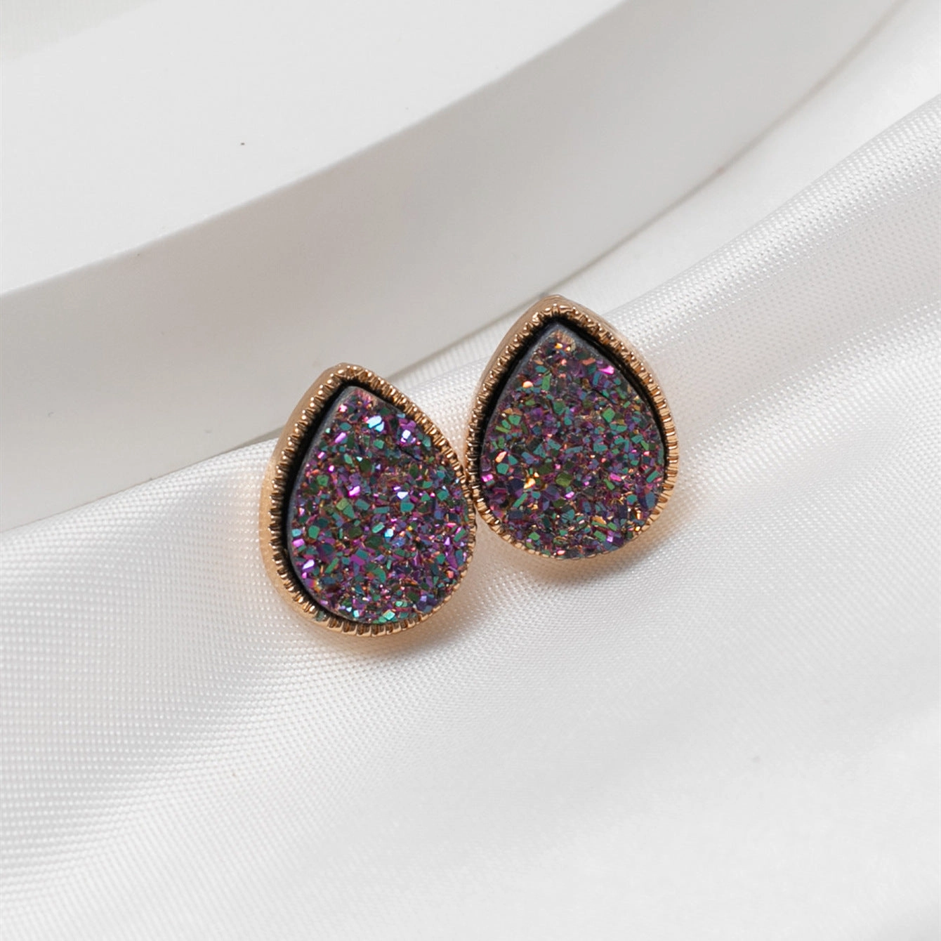 Wholesale Sweet Water Drops Plastic Earrings