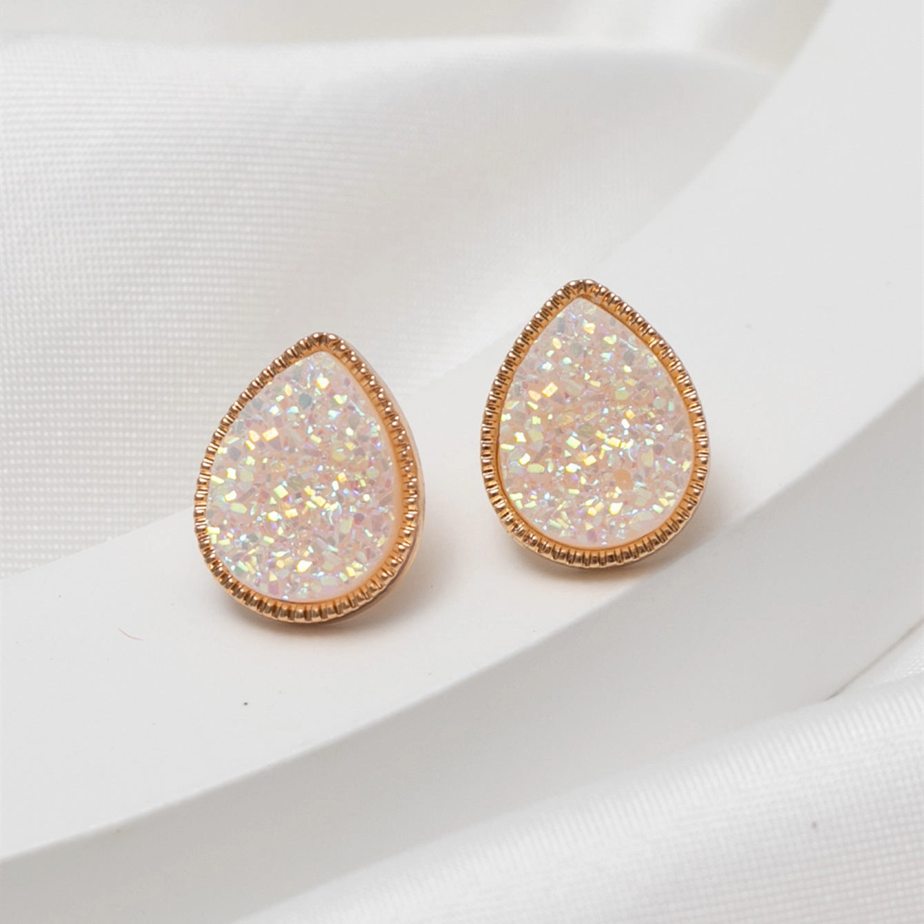 Wholesale Sweet Water Drops Plastic Earrings
