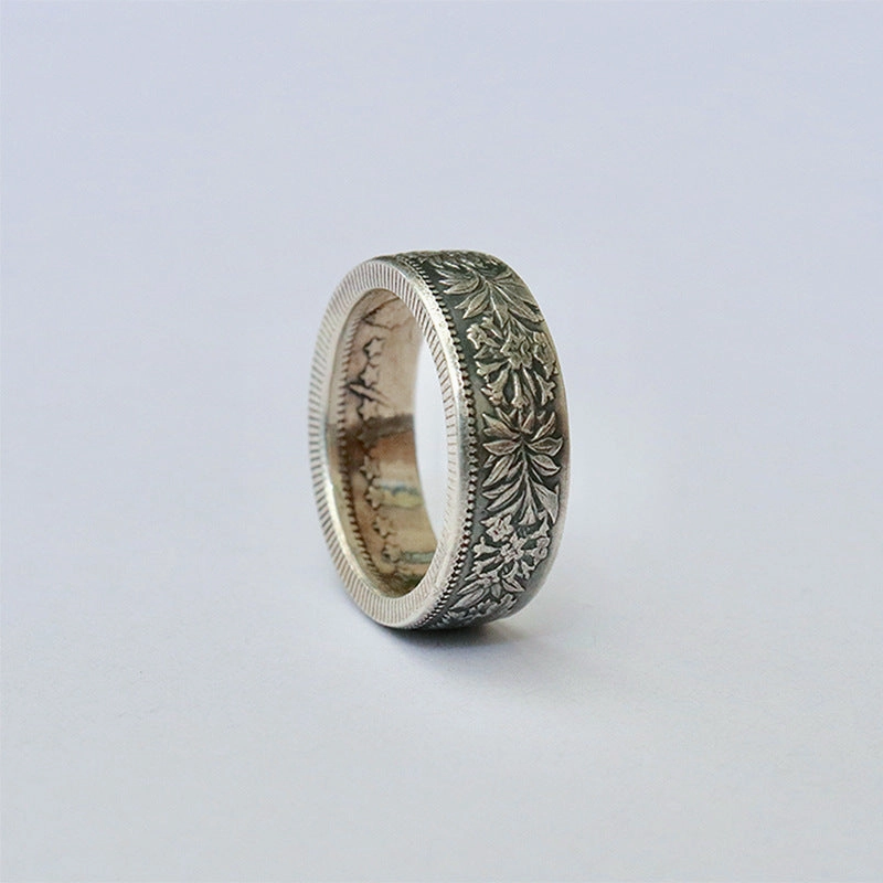 Wholesale Swiss Enamel Coin Reform Edelweiss Copper Rings