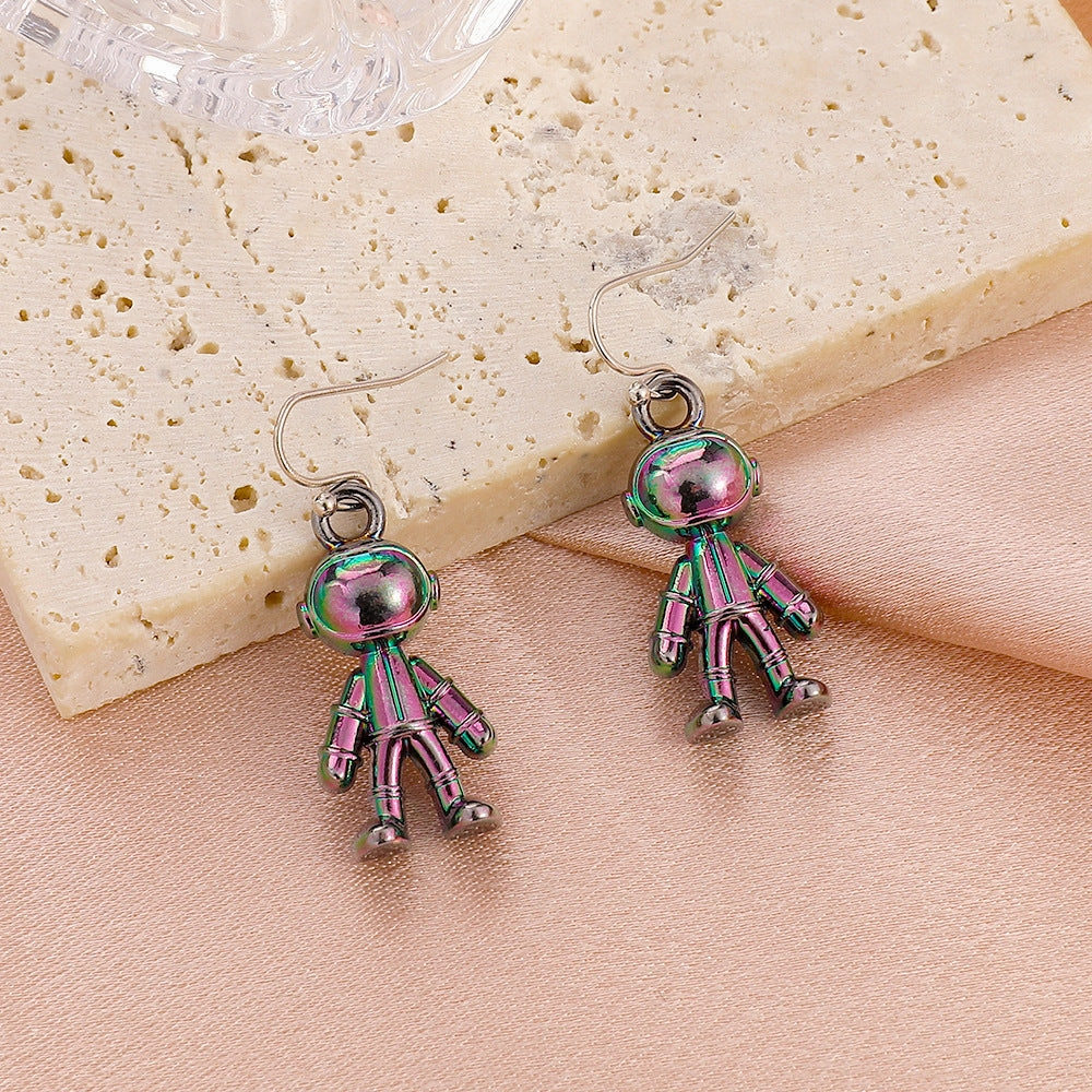 Wholesale Symphony Astronaut Alloy Earrings